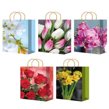 Пакет подарочный 14х20+7см ламинированный (MS631-635) (х10/200) 10 шт/упак